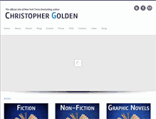 Tablet Screenshot of christophergolden.com